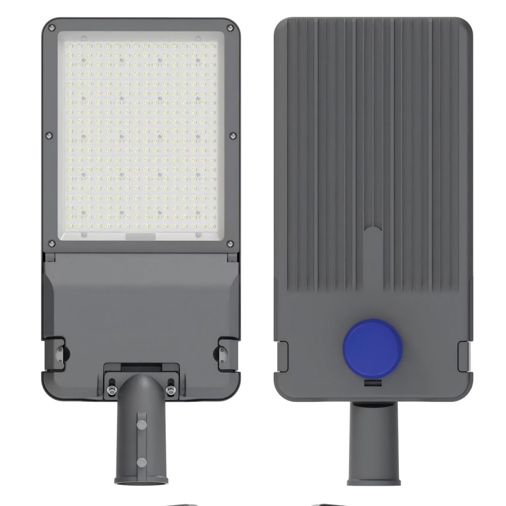 Model A7 Dual‑Power Solar Street Light, Solar & 220V Mains Auto‑Switch, Integrated Aluminum‑Alloy Structure, Double‑Layer Waterproof, 50‑200W, 4 Models Optional